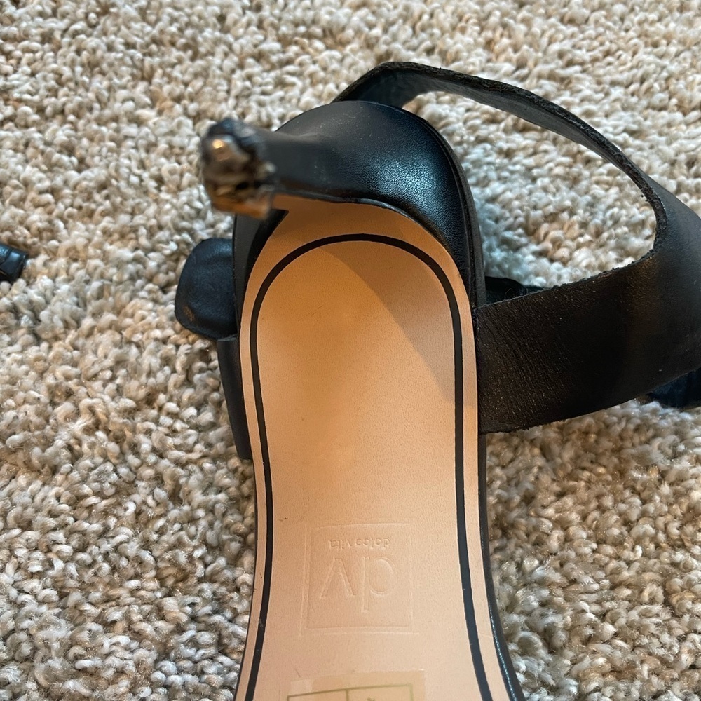 Dolce Vita Sandals high heel strappy sandals pumps black snake print size 10 - Picture 5 of 6